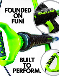 FAUX BOW - Shoots Over 120 Feet - Foam Bow & Arrow Archery Set (Lizardite)
