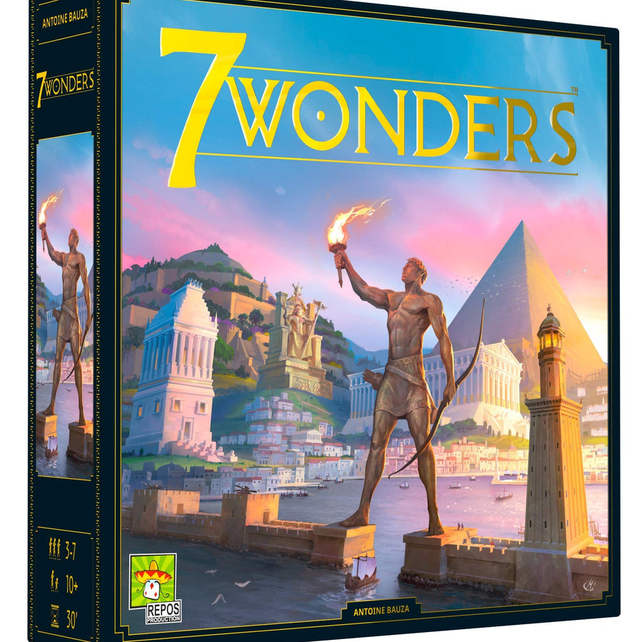 7 Wonders Board Game (BASE GAME) - New Edition | Family Board Game | Board Game for Adults and Family | Civilization and Strategy Board Game | 3-7 Players | Ages 10 and up | Made by Repos Production
