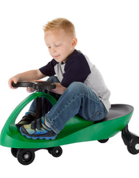Wiggle Car Ride On Toy – No Batteries, Gears or Pedals – Twist, Swivel, Go – Outdoor Ride Ons for Kids 3 Years and Up by Lil’ Rider (Green)
