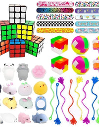 40PCS Carnival Prizes for Kids Birthday Party Favors, Prizes Box Toy Assortment Bundle for Classroom Rewards, Pinata Filler, Treasure Box, Goodie Bag Filler, School Supplies for Students
