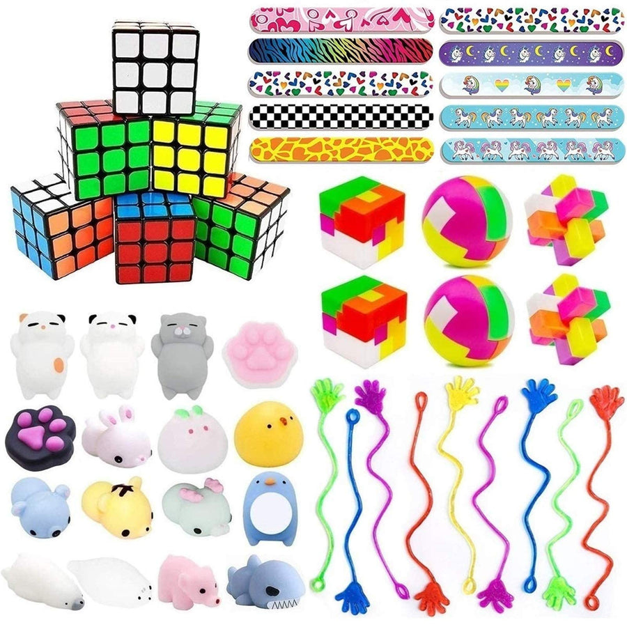 40PCS Carnival Prizes for Kids Birthday Party Favors, Prizes Box Toy Assortment Bundle for Classroom Rewards, Pinata Filler, Treasure Box, Goodie Bag Filler, School Supplies for Students
