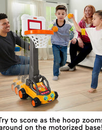 Fisher-Price B.B. Hoopster, Motorized Electronic Basketball Toy with Lights, Sounds and Game Play for Preschool Kids Ages 3 Years and Older
