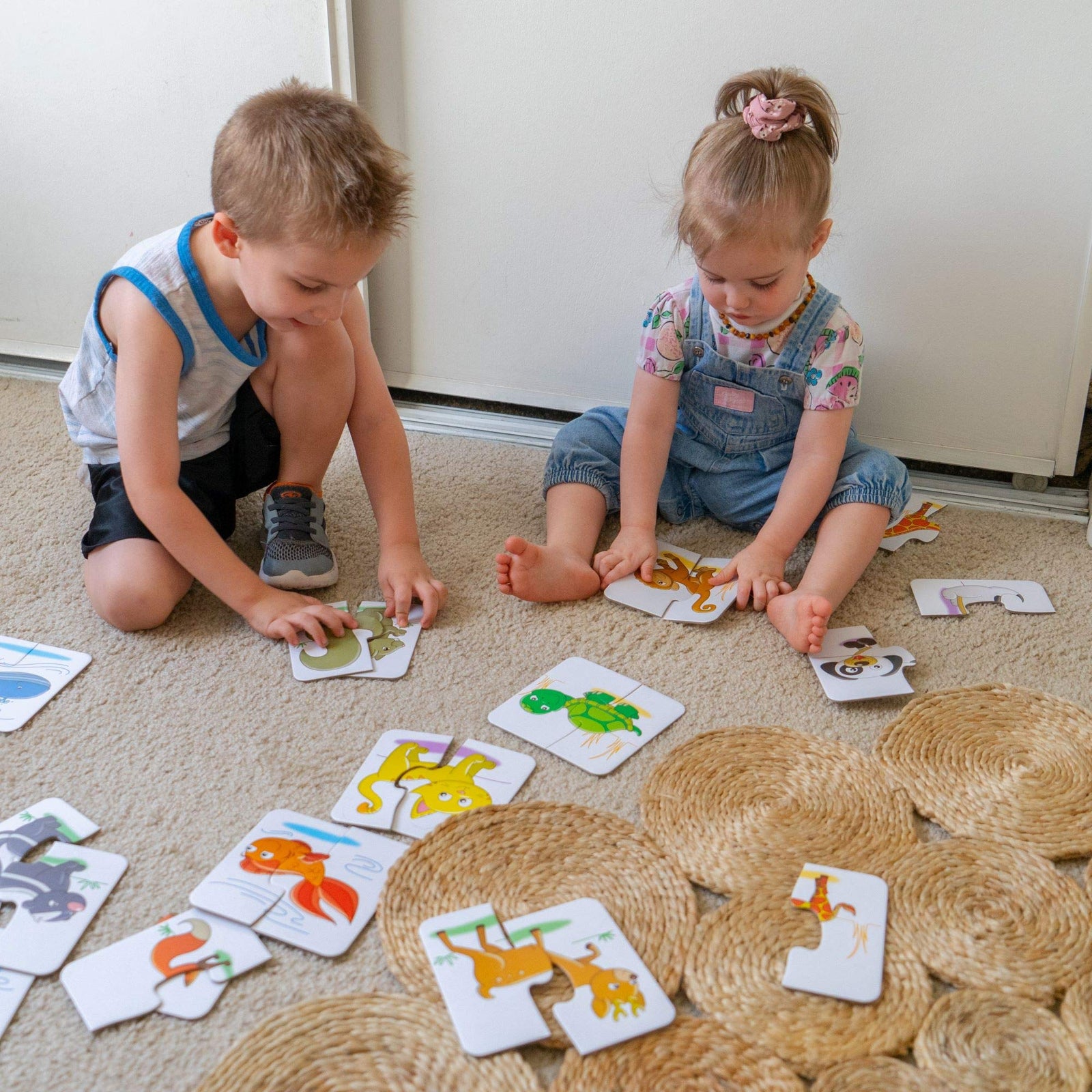 The Learning Journey: My First Match It - Head and Tails - 15 Piece Self-Correcting Animal Matching Puzzles - Learning Toys for Toddlers 1-3 - Award Winning Toys