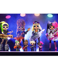 LOL Surprise OMG Remix Super Surprise with 70+ Surprises, Plays Music, 4 Fashion Dolls And 4 Dolls (Sisters), Rock Instruments, Boom Box Packaging, And Rock Band Accessories | Ages 4+
