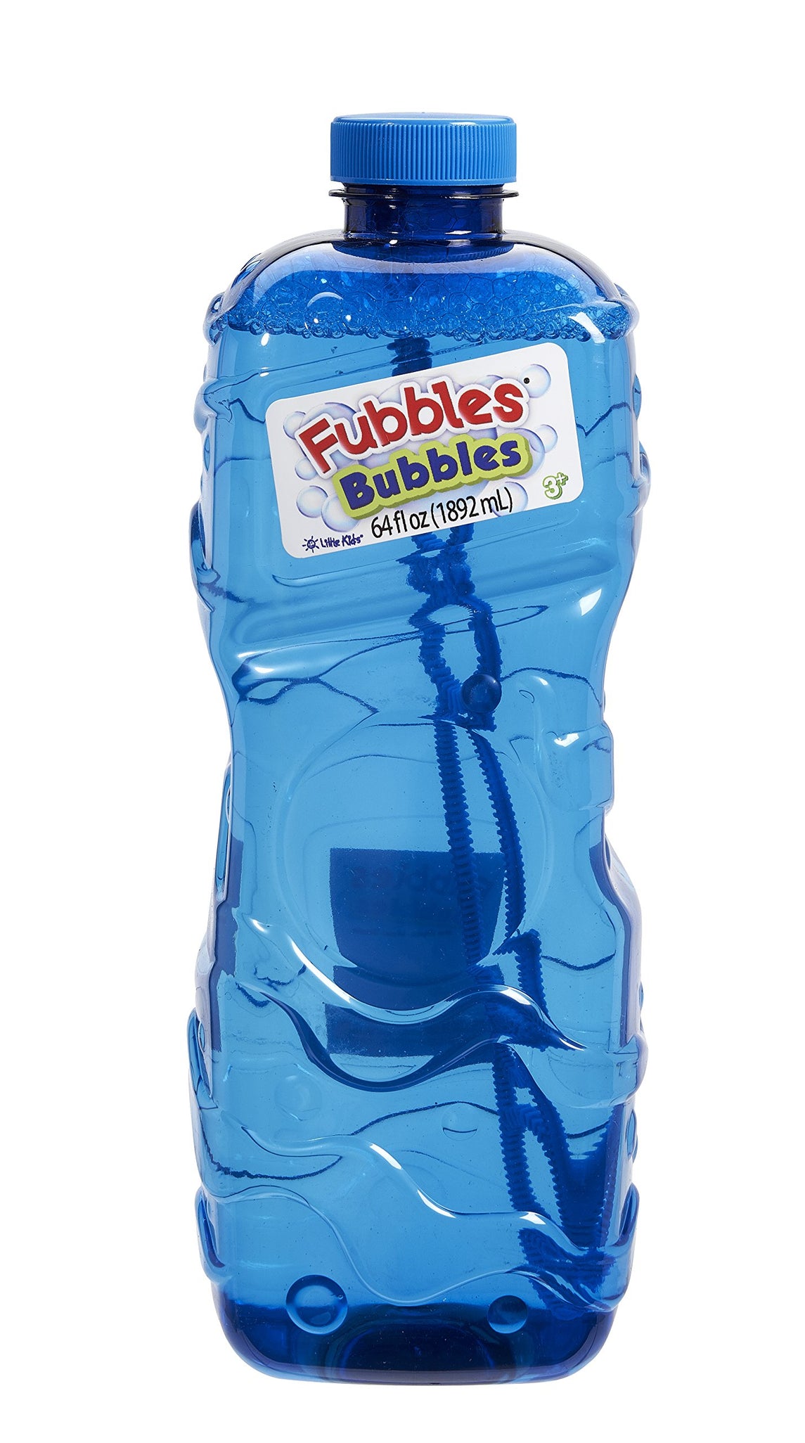 Little Kids Fubbles Premium Long Lasting Bubble Solution, Assorted Colors, 64 oz