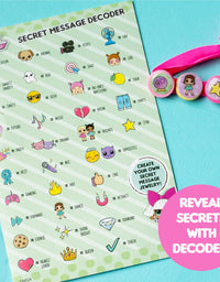 L.O.L. Surprise! Secret Message Jewelry - LOL Dolls DIY Jewelry Making Craft Kit - Create Bracelets & Accessories with 400+ Beads & Charms, Sticker Sheets, Secret Decoder & More - Great Gift for Girls
