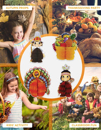Beistle 4-Pack Decorative Thanksgiving Playmates, 4-Inch-5-Inch
