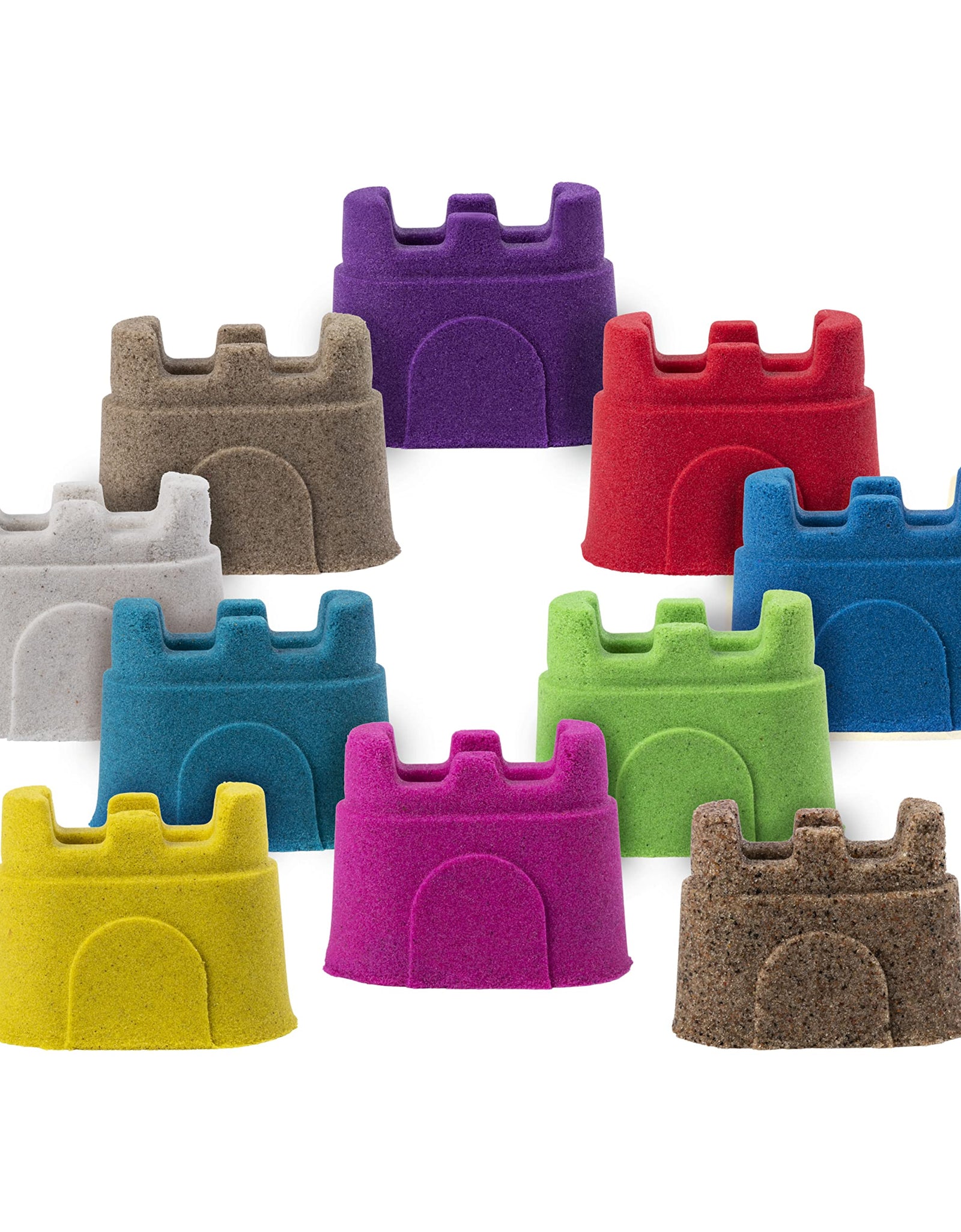 Kinetic Sand, Castle Containers 10-Color Pack