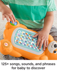 Fisher-Price Linkimals A to Z Otter - Interactive Educational Toy with Music & Lights for Baby Ages 9 Months & Up, Multicolor
