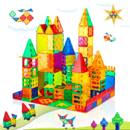 Magnet Toys for 3 Year Old Boys and Girls Magnetic Blocks Building Tiles STEM Learning Toys Montessori Toys for Toddlers Kids