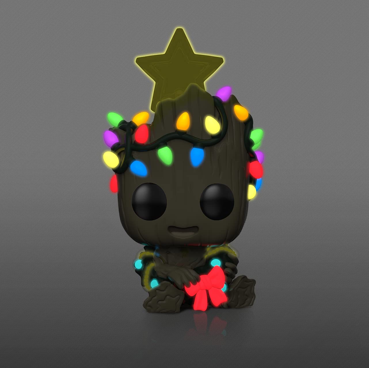Funko POP! Marvel Holiday Groot with Lights (Glow in The Dark), Exclusive