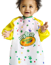 Crayola Art Smock for Toddlers, Painting Apron, Waterproof Bib, Age 12 Months and up, 1 x 7-1/5 x 8-1/10 in , Crayola My First Art Smock
