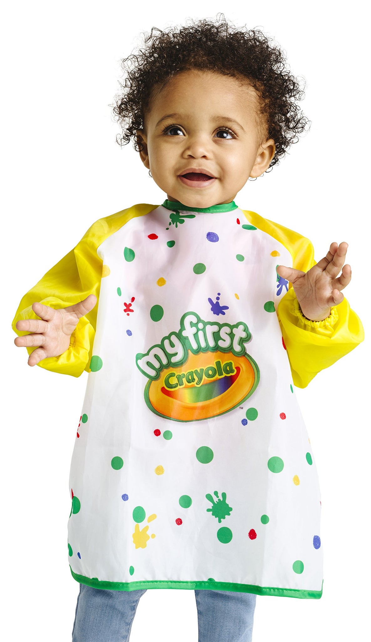 Crayola Art Smock for Toddlers, Painting Apron, Waterproof Bib, Age 12 Months and up, 1 x 7-1/5 x 8-1/10 in , Crayola My First Art Smock