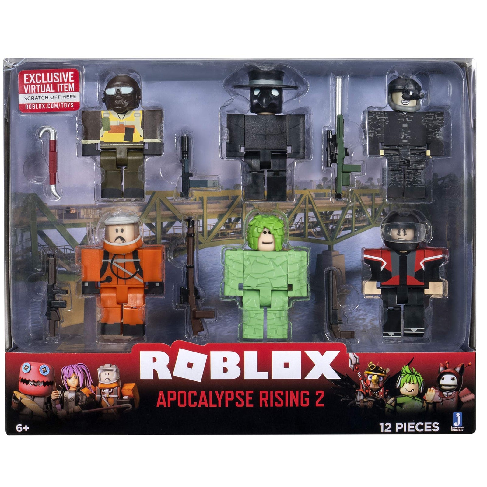 Roblox Action Collection - Apocalypse Rising 2 Six Figure Pack [Includes Exclusive Virtual Item]