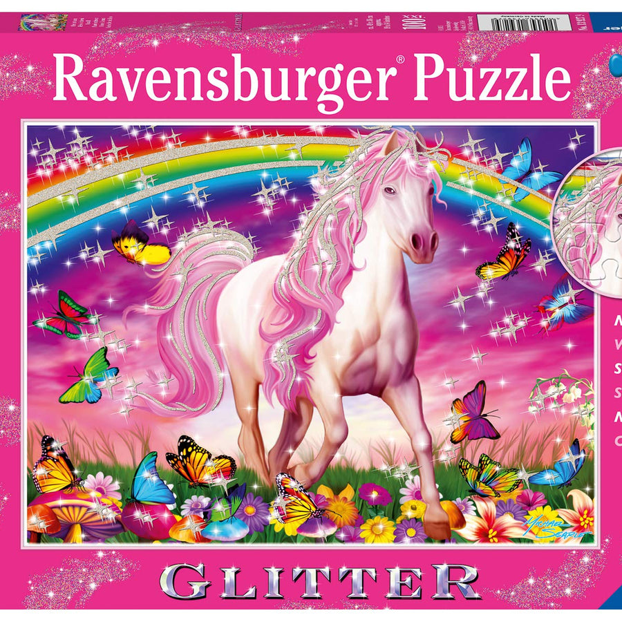 Ravensburger Horse Dreams - 100 Piece Glitter Jigsaw Puzzle for Kids – Every Piece is Unique, Pieces Fit Together Perfectly