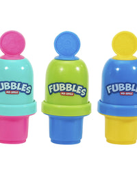 Little Kids Fubbles No Spill Bubble Tumbler Mini 3 Pack Party Favor Set, Includes 2oz of bubble solution and a wand per bottle (assorted colors)
