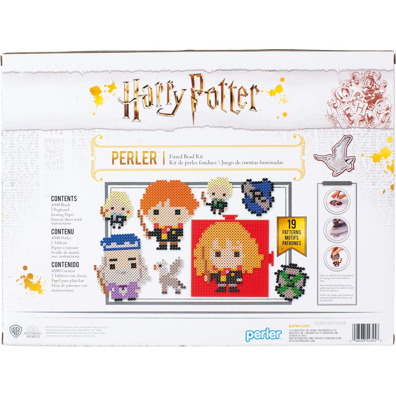 Perler Harry Potter Fuse Bead Kit, 4503pc, 19 Patterns, Multicolor