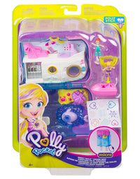 Polly Pocket Pocket World Sweet Sails Cruise Ship Compact with Fun Reveals, Micro Polly and Lila Dolls and Jet Ski Accessory, for Ages 4 and Up [Amazon Exclusive]
