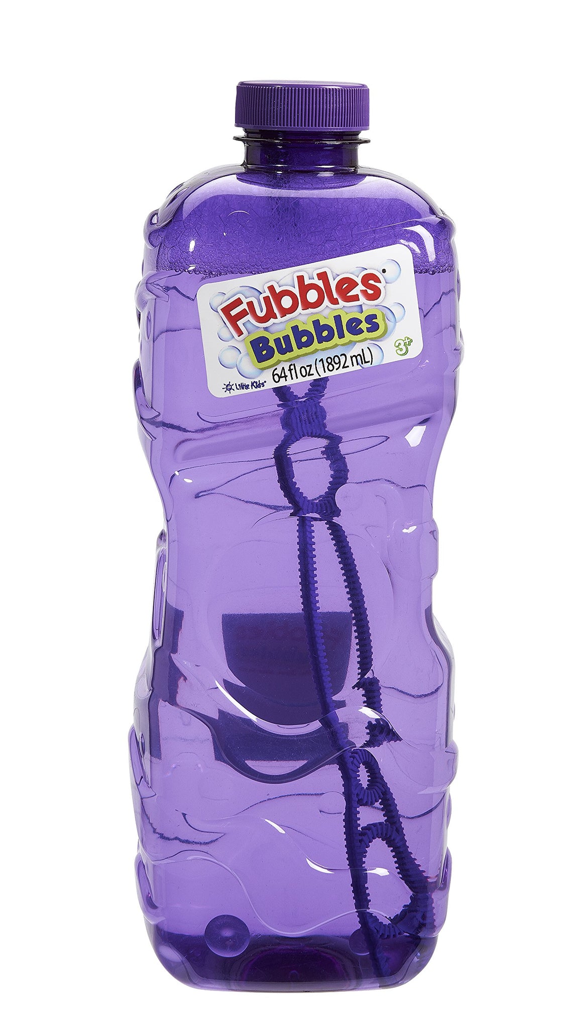 Little Kids Fubbles Premium Long Lasting Bubble Solution, Assorted Colors, 64 oz