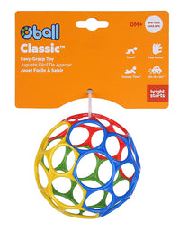 Oball Classic Ball - Red, Yellow, Green, Blue, Ages Newborn +
