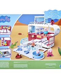 Peppa Pig Peppa’s Adventures Peppa’s Family Motorhome Preschool Toy, Vehicle to RV Playset, Plays Sounds and Music, Ages 3 and up
