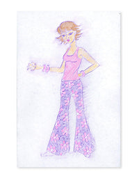 Melissa & Doug Fashion Design Art Activity Kit - 9 Double-Sided Rubbing Plates, 4 Pencils, Crayon
