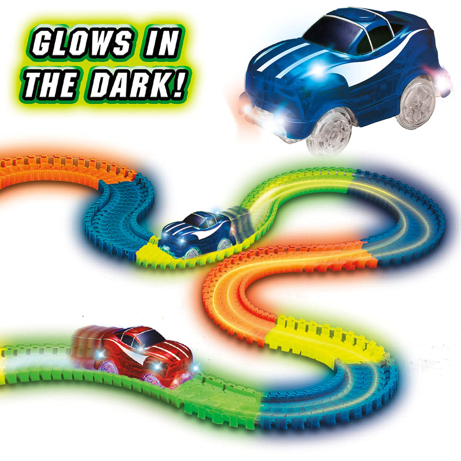 Ontel Magic Tracks Original, 10 Feet of Glow in The Dark Track with LED Light-Up Race Car, Ages 3+