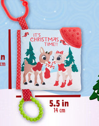 KIDS PREFERRED Rudolph The Red-Nosed Reindeer On The Go Soft Teether Book
