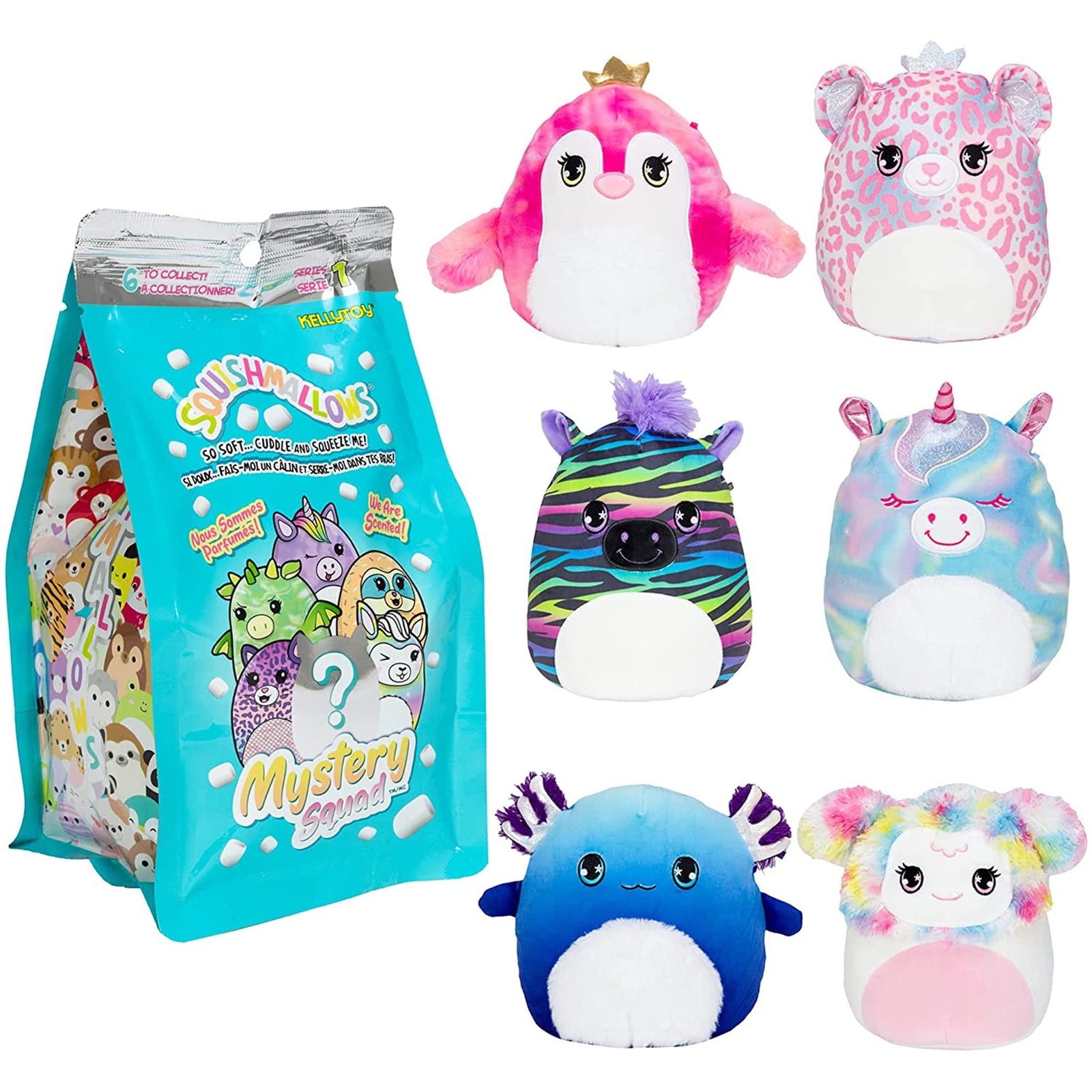 Squishmallow 5-Inch Scented Blinds - Add Scented Blinds to Your Squad, Ultrasoft Stuffed Animal Little Plush Toys, Official Kellytoy Plush - Includes 1 Mystery Style - Amazon Exclusive