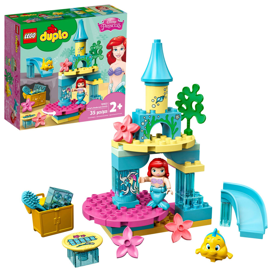 LEGO DUPLO Disney Ariel's Undersea Castle 10922 Imaginative Building Toy for Kids; Ariel and Flounder’s Princess Castle Playset Under The Sea, New 2020 (35 Pieces)