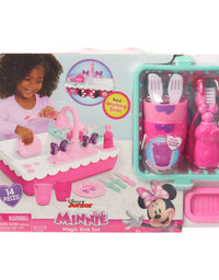 Minnie's Happy Helpers Magic Sink Set, Pretend Play Working Sink, Kids Kitchen Set Toys, by Just Play
