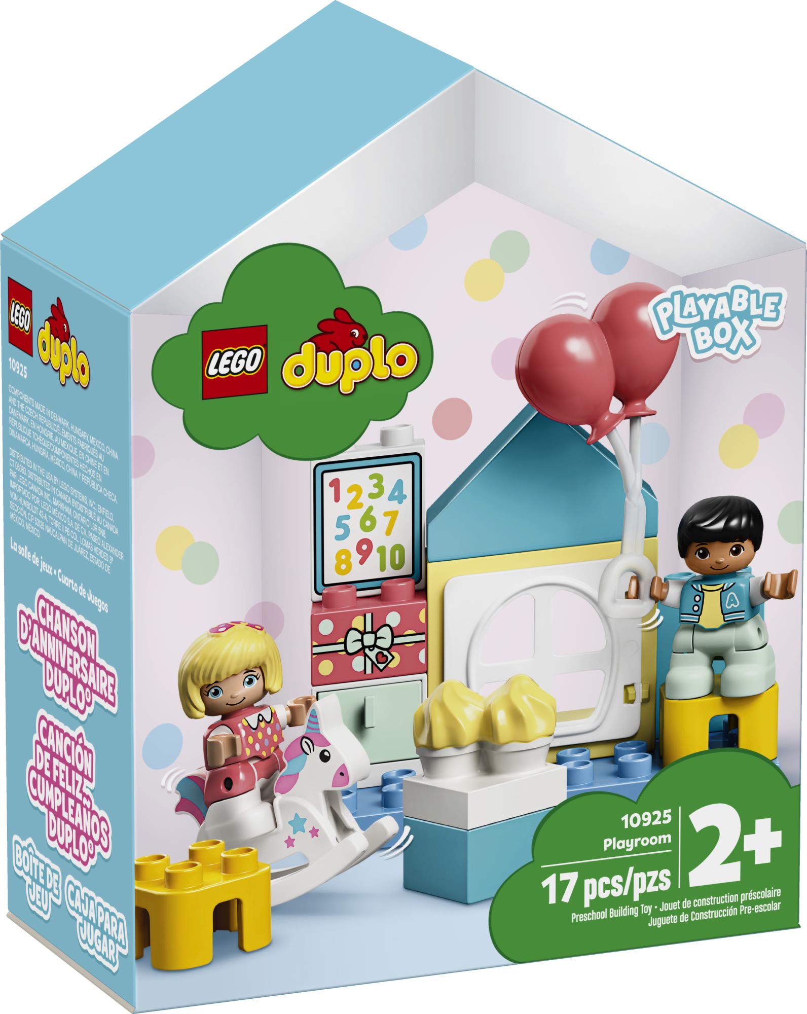 LEGO DUPLO Town Playroom 10925 Kids’ Pretend Play Set, Developmental Toy for Toddlers, Great First Set (16 Pieces)