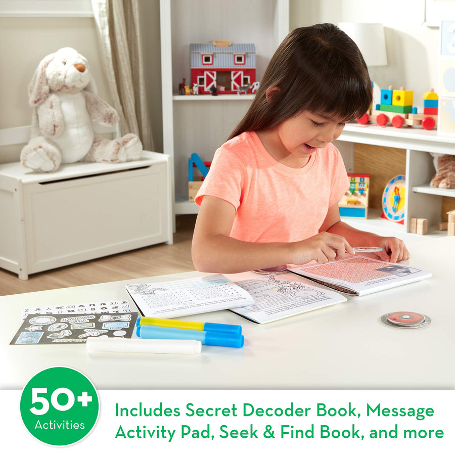 Melissa & Doug On the Go Secret Decoder Deluxe Activity Set and Super Sleuth Toy