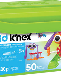 KID K’NEX – Budding Builders Building Set – 100 Pieces – Ages 3 and Up – Preschool Educational Toy
