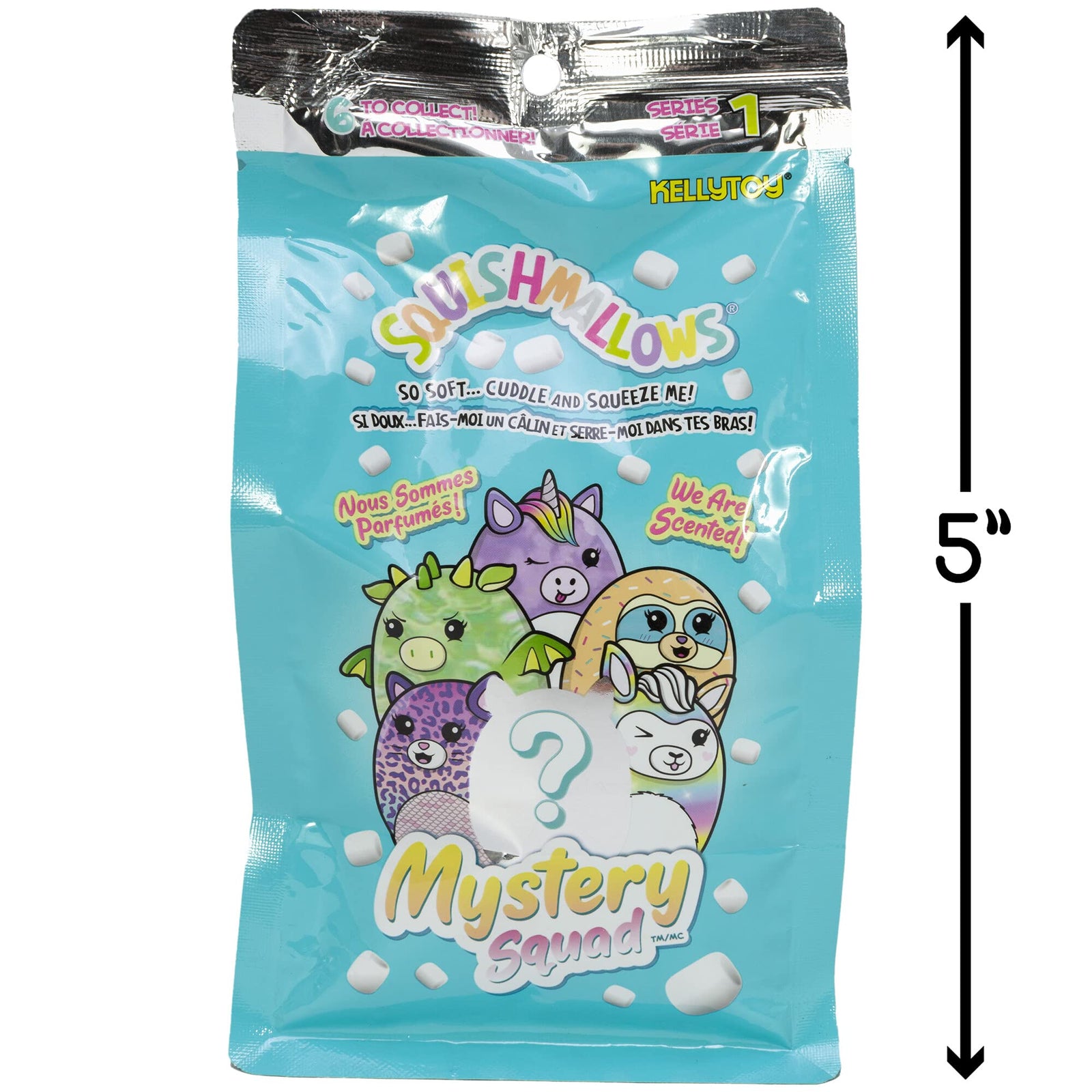 Squishmallow 5-Inch Scented Blinds - Add Scented Blinds to Your Squad, Ultrasoft Stuffed Animal Little Plush Toys, Official Kellytoy Plush - Includes 1 Mystery Style - Amazon Exclusive