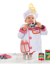 Melissa & Doug Stainless Steel Pots and Pans Pretend Play Kitchen Set for Kids (8 pcs)

