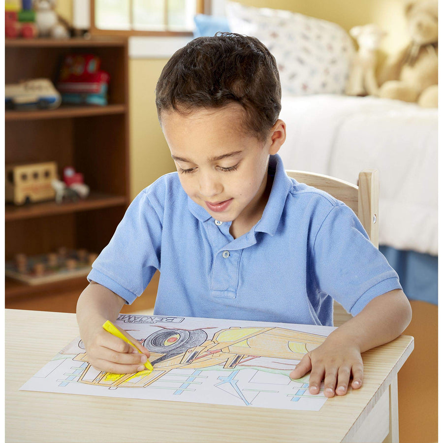 Melissa & Doug Jumbo 50-Page Kids' Coloring Pads Set - Animals, Vehicles, and More
