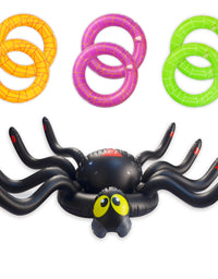 JOYIN Halloween Spider Toss Game,Huge Inflatable 37 Inch Spider Ring Toss Game, Perfect for Halloween Party Favor
