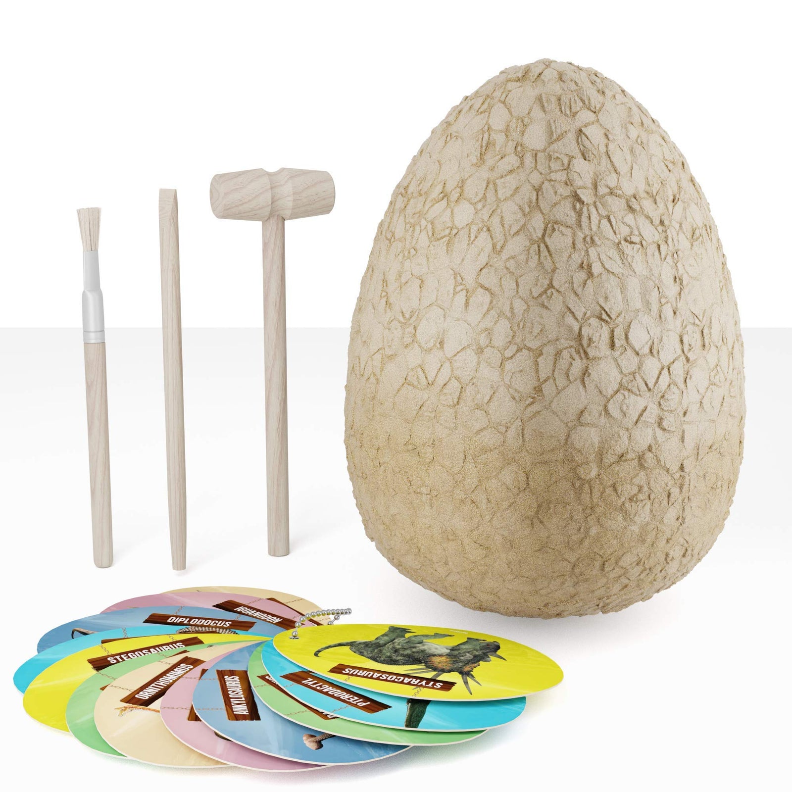 Jumbo Dino Egg - Unearth 12 Unique Large Surprise Dinosaurs in One Giant Filled Egg - Discover Dinosaur Archaeology Science STEM Crafts Gifts for Boys & Girls…
