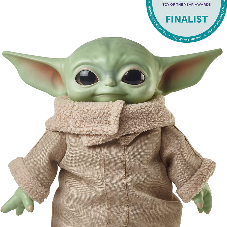 Star Wars Grogu Plush Toy, 11-in “The Child” from The Mandalorian, Collectible Stuffed Character for Movie Fans, Ages 3 Years and Older