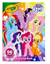 Crayola My Little Pony Coloring Book with Stickers, Gift for Girls and Boys, 96 Pages, Ages 3, 4, 5, 6
