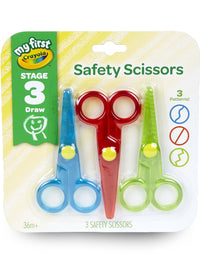 Crayola My First Safety Scissors, Toddler Art Supplies, 3ct
