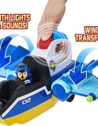 Paw Patrol, Jet to The Rescue Deluxe Transforming Spiral Rescue Jet with Lights and Sounds, Amazon Exclusive
