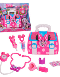 Disney Junior’s Minnie Mouse Bow-Care Doctor Bag Set Includes a Lights and Sounds Stethoscope, by Just Play
