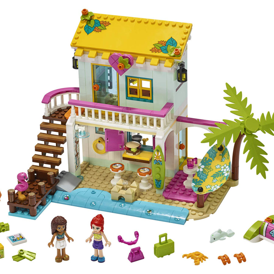 LEGO Friends Beach House 41428 Building Kit; Sparks Hours of Summer Adventure Play, New 2020 (444 Pieces)