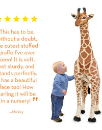 Melissa & Doug Giant Giraffe - Lifelike Stuffed Animal (over 4 feet tall)
