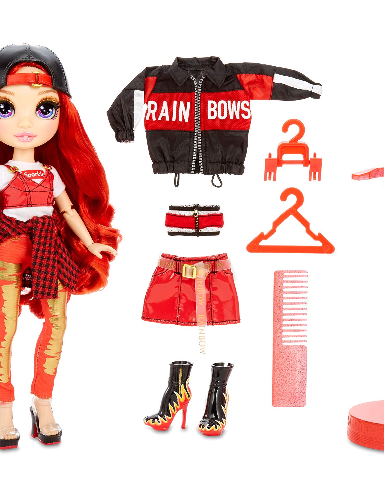 Rainbow High Ruby Anderson - Red Clothes Fashion Doll with 2 Complete Mix & Match Outfits and Accessories, Toys for Kids 6 to 12 Years Old