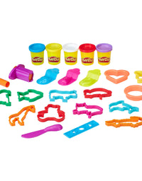 Play-Doh Fun Tub Playset, Great First Play-Doh Toy for Kids 3 Years and Up with Storage, 18 Tools, 5 Non-Toxic Colors
