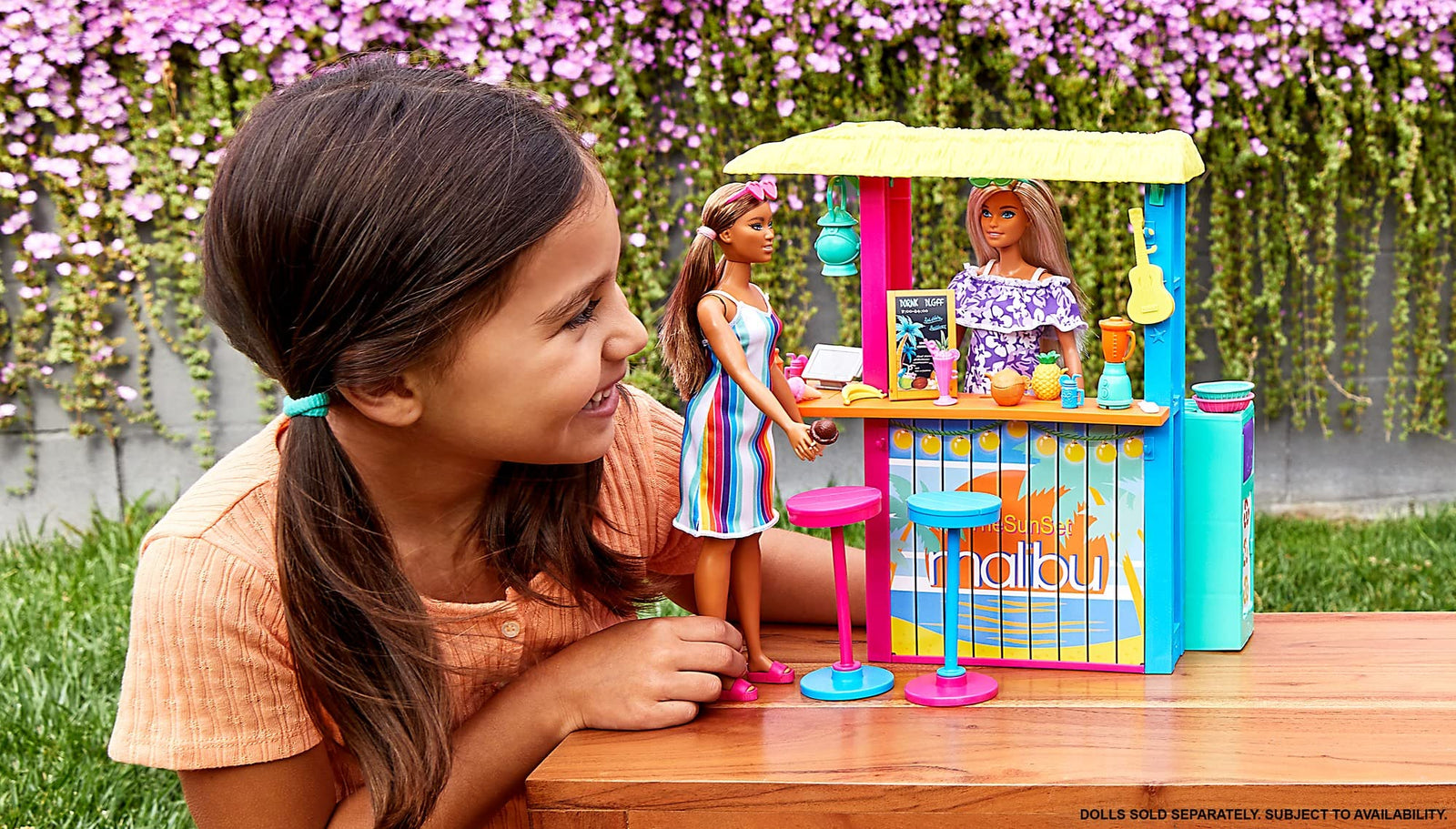 Barbie Loves The Ocean Beach Shack Playset with 18+ Accessories, Made from Recycled Plastics, Gift for 3 to 7 Year Olds