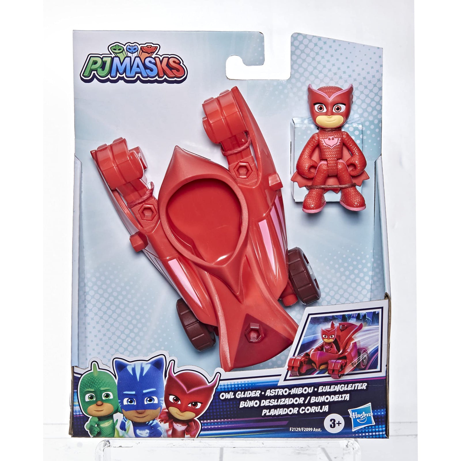 PJ Masks Owl Glider Preschool Toy, Owlette Car with Owlette Action Figure for Kids Ages 3 and Up